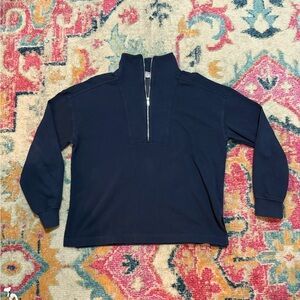 Old Navy Navy Blue Half-Zip Top
